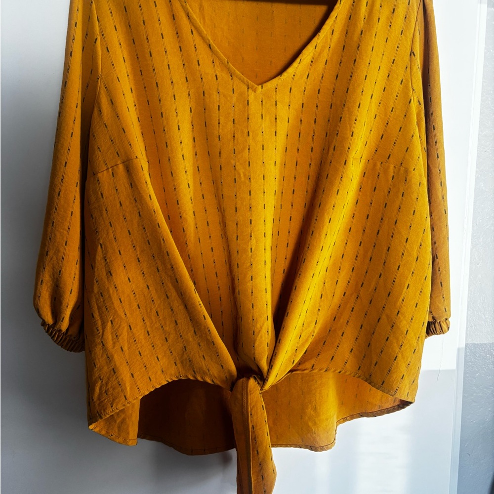 Mustard Yellow Women's Top